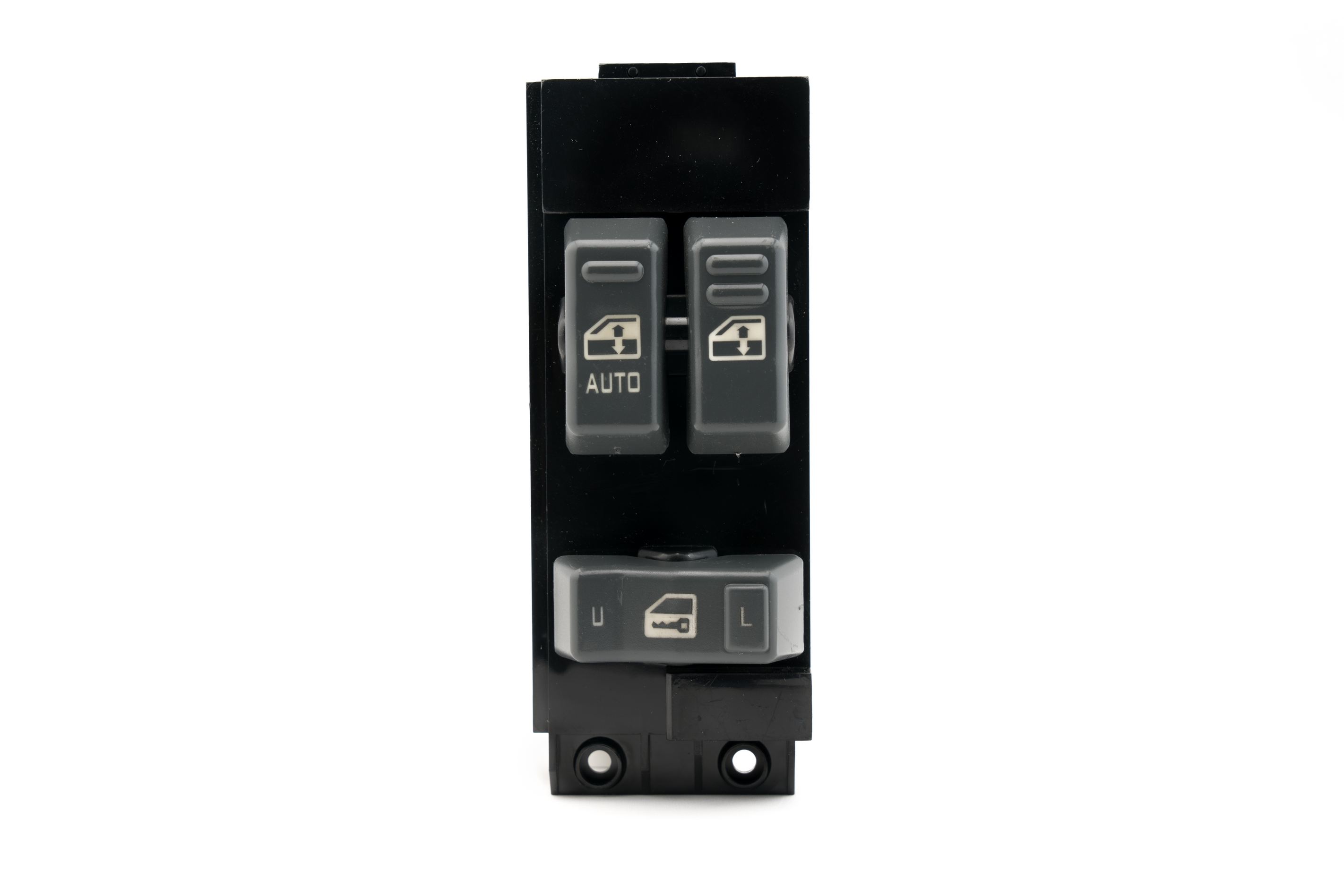 Master Power Window Switch (Black) - Driver Side Door - Chevrolet Silverado, GMC Sierra 1999, 2000, 2001, 2002 - 1500, 2500, 2500 HD, 3500 - Window Switch, Housing for Chevy - Replaces GM # 15047637 Image