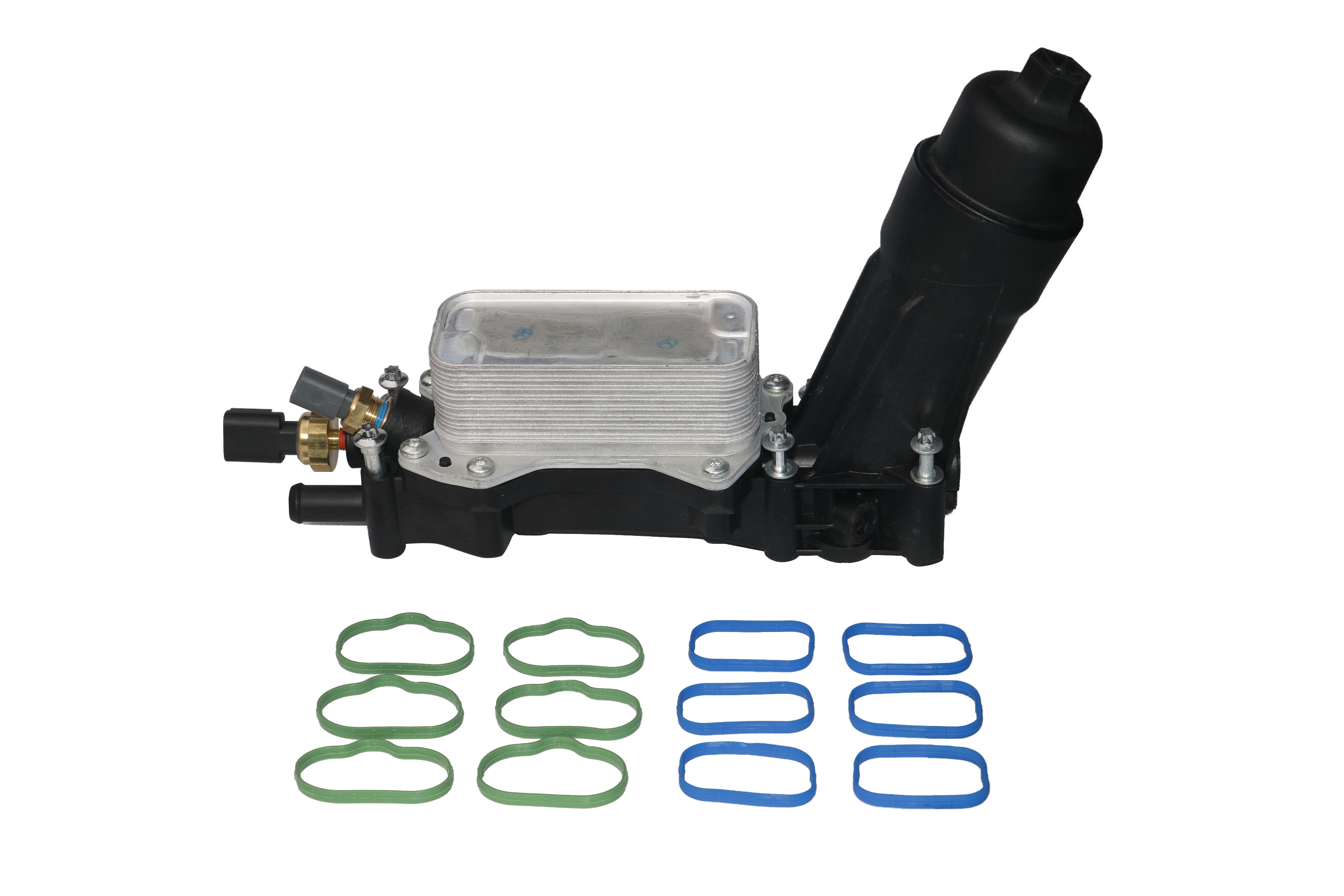 Engine Oil Cooler & Filter Housing Adapter Kit - Replaces# 68105583AF, 68105583AE - Fits 3.6L V6 Image